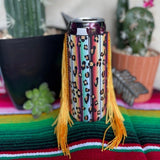 Slim Orange Serape Fringe Koozie - Koozie