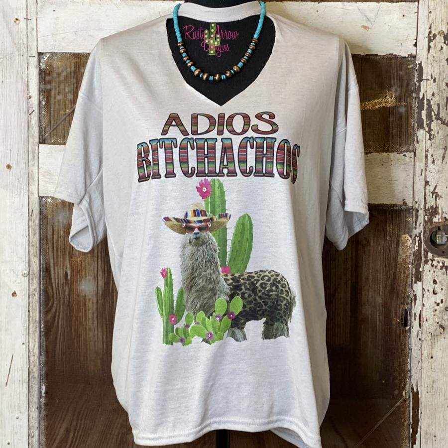 Adios Bitchachos Silver Tee