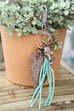 Arrowhead Key chain with Bullhead Charm