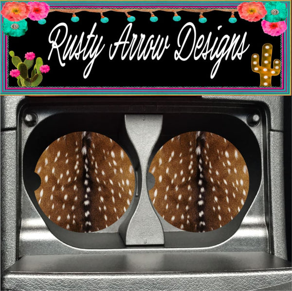 Axis Print Set of 2 Car Coasters - Car Coasters