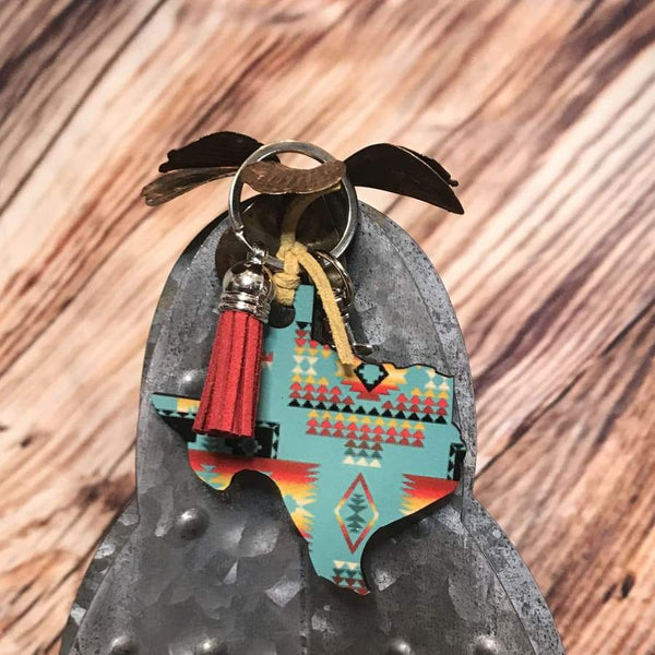 Aztec Texas Key Chain