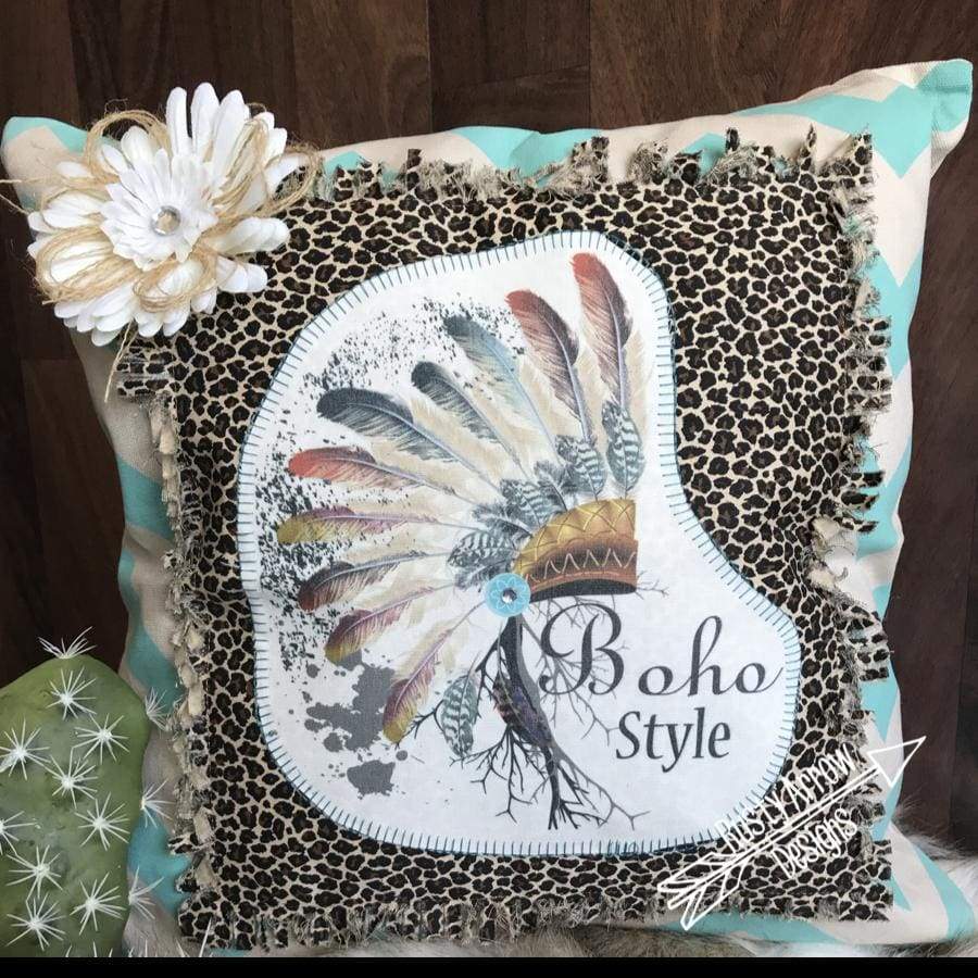 Boho Style Headdress Pillow