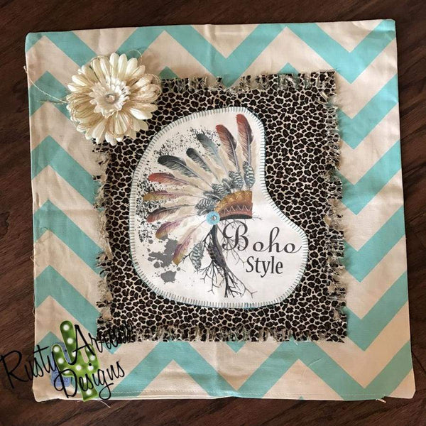 Boho Style Headdress Pillow - pillows