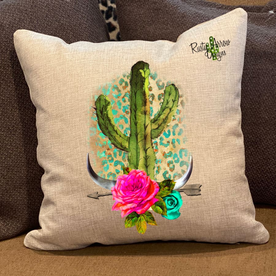 Cactus Arrow Pillow Cover