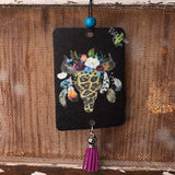Car Scents Cheetah floral Steer Head Car Air Freshener - Air Fresheners