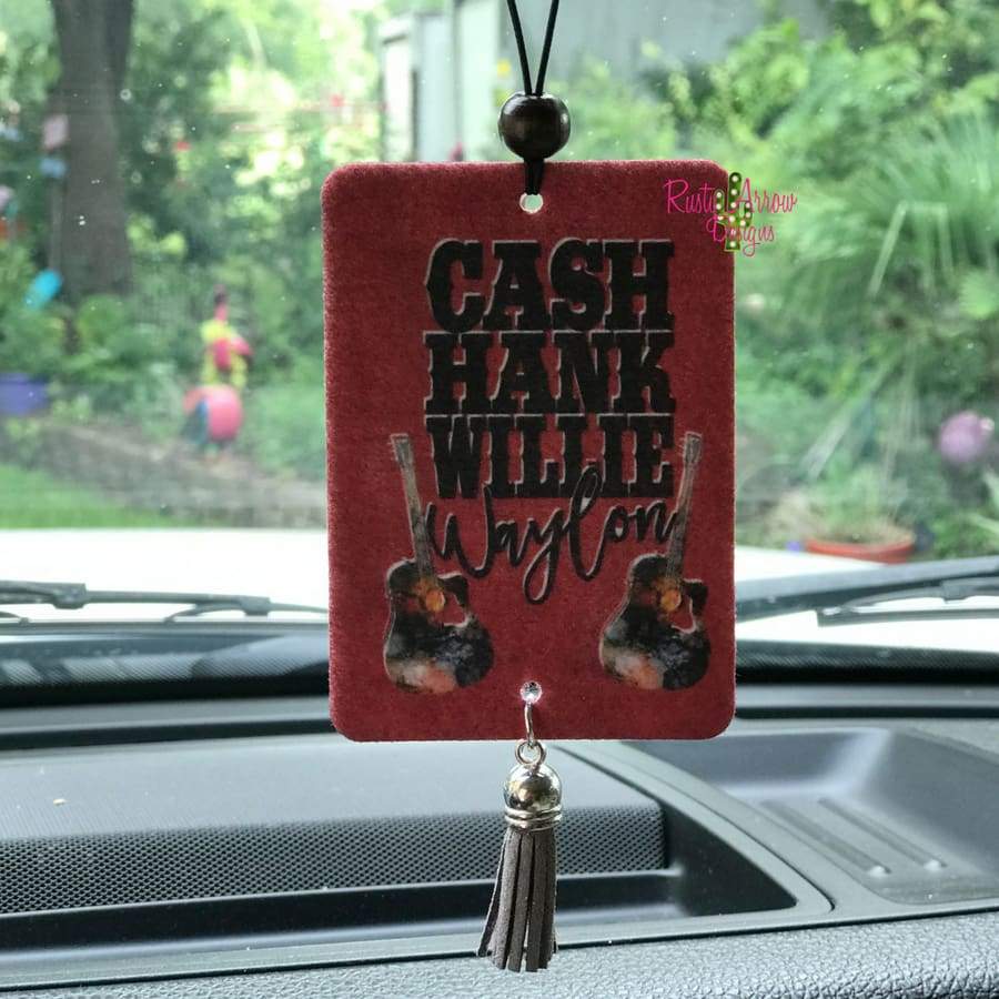 Cash, Hank, Willie, & Waylon Highly Scented Air Freshener