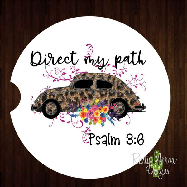 Cheetah Bug Direct My Path Set of 2 Car Coasters - Car Coasters