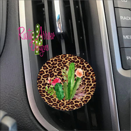 Aztec Cactus Car Vent Clip