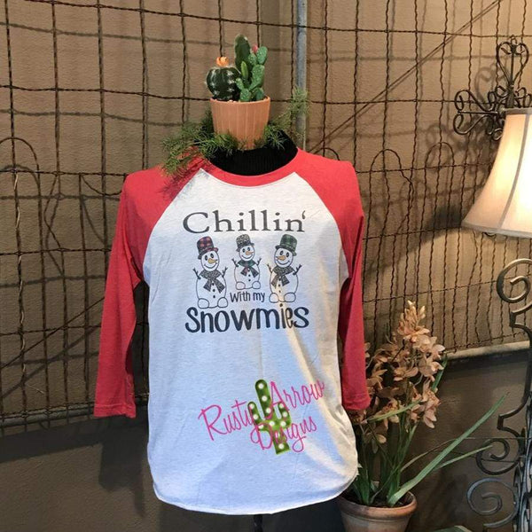 Chillin with My Snowmies Raglan Tee