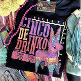 Cinco De Drinko Tee - Small / Black