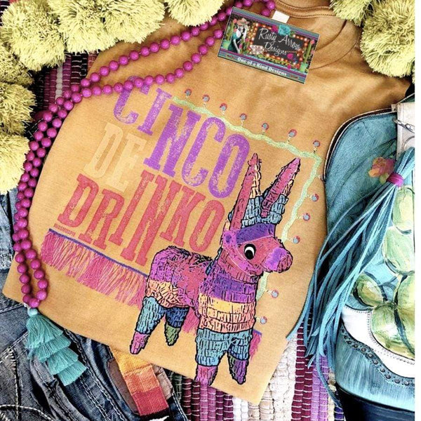 Cinco De Drinko Tee - Small / Yellow