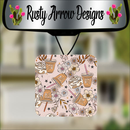 Mardi Gras Fleur-de-Lis Square Air Freshener