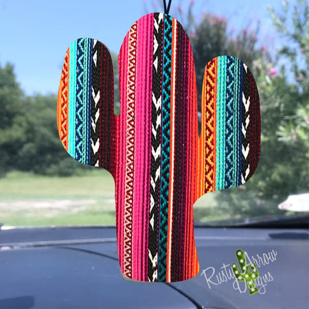 Buffalo Plaid with Lights Cactus Air Freshener
