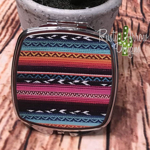Compact Mirror - Colorful stripes - Compact Mirror