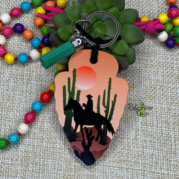 Cowboy Desert Arrow Head Key Chain - Key Chain