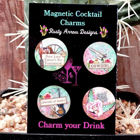 Cheetah Basic Bitch Magnetic Cocktail Charms