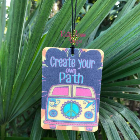 Turquoise Slab with Plaid Pumpkin Highly Scented Air Freshener