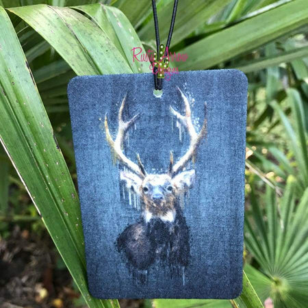 Turquoise Slab with Plaid Pumpkin Highly Scented Air Freshener