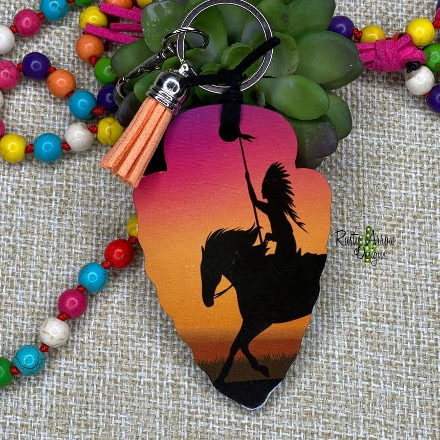 Desert Indian Arrow Head Key Chain