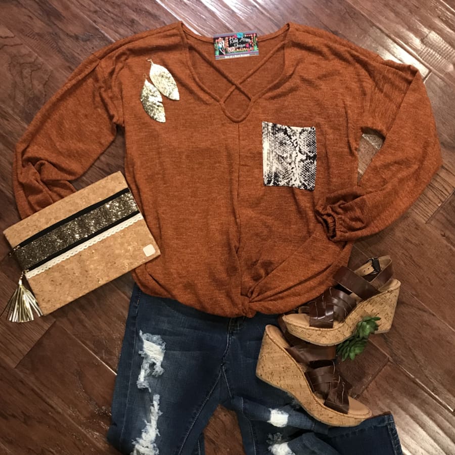 Desert Sunset Crisscross Top