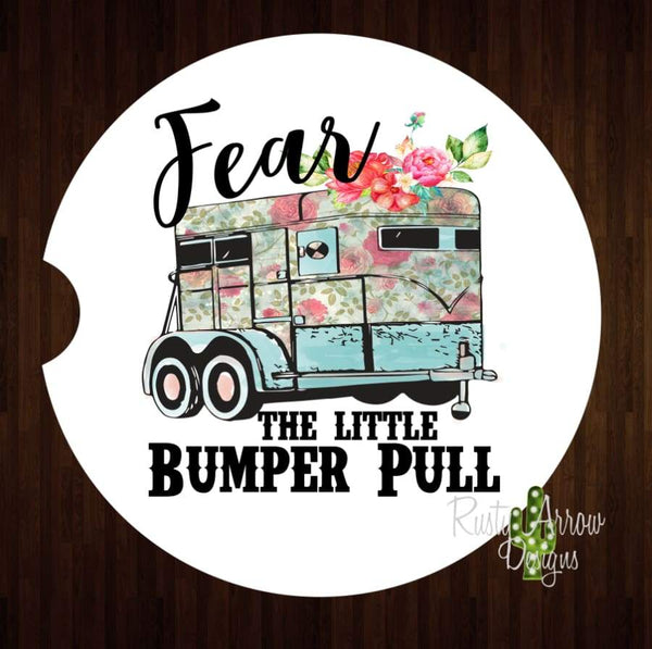 Fear the little Bumper Pull Set of 2 Car Coasters - Car Coasters