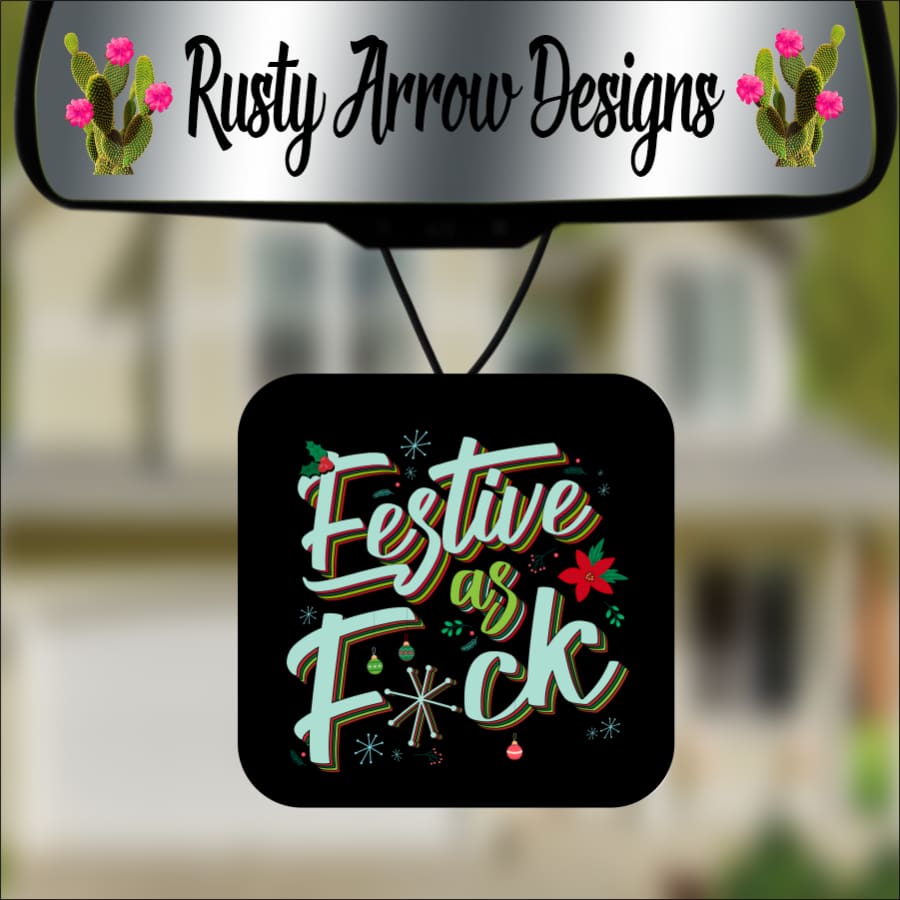 Festive as F*ck Square Air Freshener