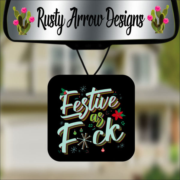 Festive as F*ck Square Air Freshener - Air Freshener