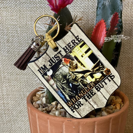 Guitars Cadillacs Rodeo Back Tag Key Chain