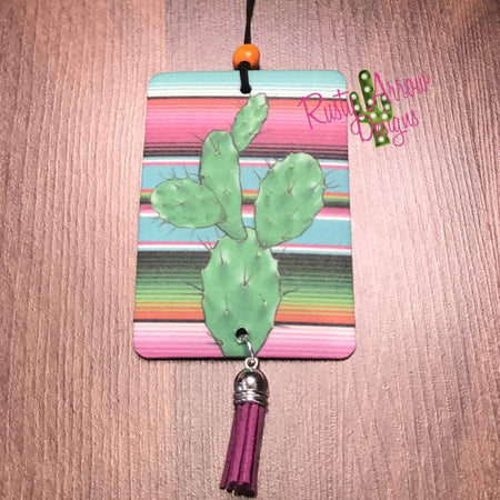 Turquoise Slab with Plaid Pumpkin Highly Scented Air Freshener