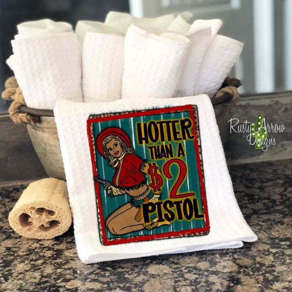 Hotter than a $2 Pistol Waffle Weave Tea Towel