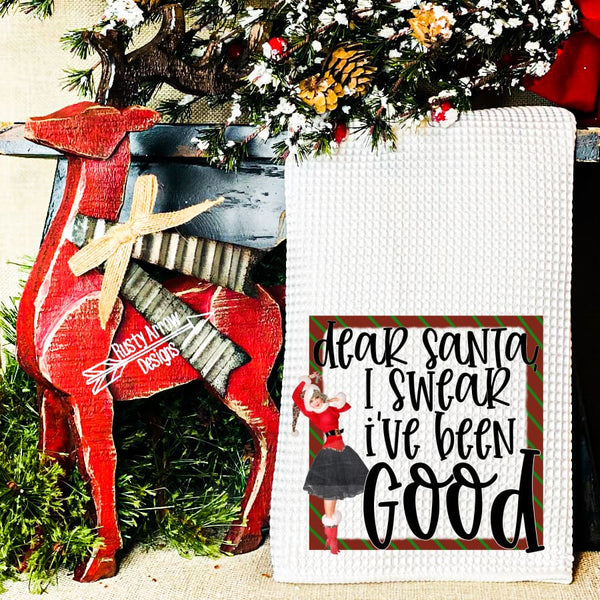 I’ve been Good Waffle Weave Tea Towel