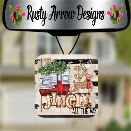 Mardi Gras Fleur-de-Lis Square Air Freshener