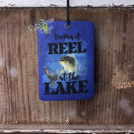 Turquoise Slab with Plaid Pumpkin Highly Scented Air Freshener