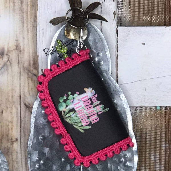 Key Chain Wallet - Dont be a Drama Llama