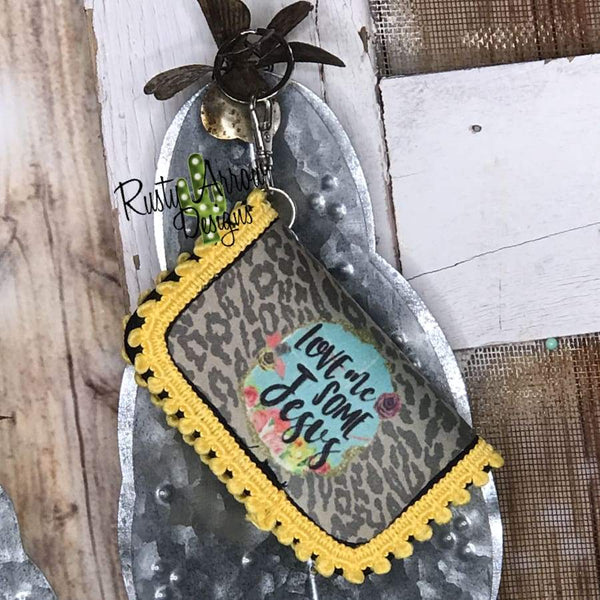 Key Chain Wallet - Love Me some Jesus