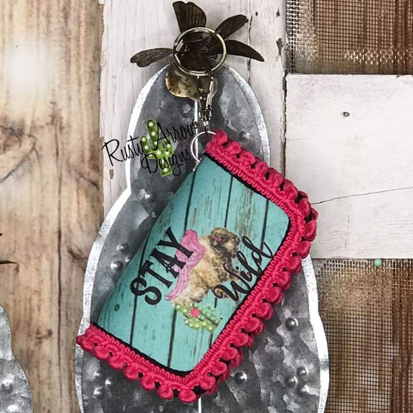 Key Chain Wallet - Stay Wild Buffalo