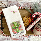 Let’s get Lit Waffle Weave Tea Towel