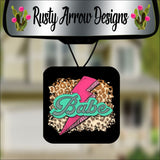 Lightning Bolt Babe Square Air Freshener - Air Freshener
