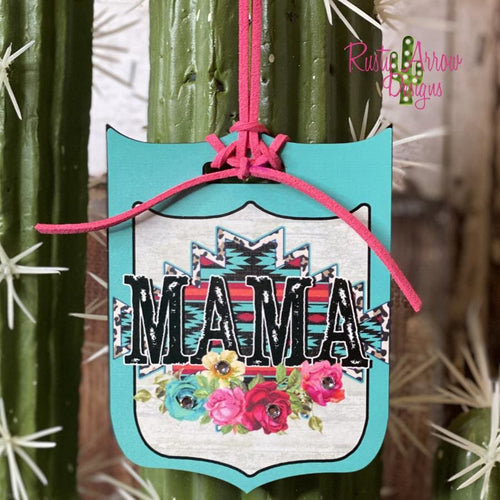 Mama Rear View Mirror Charm Bag Tag or Christmas Ornament