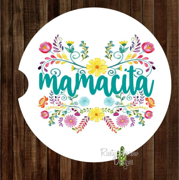 Mamacita Set of 2 Car Coasters - Car Coasters