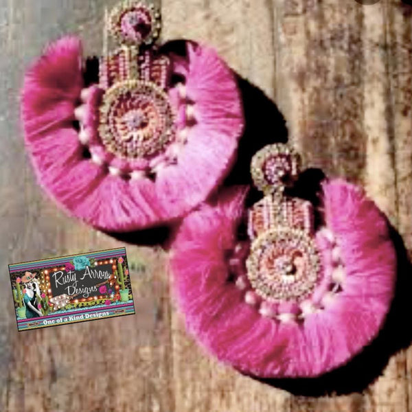 Miss Mermaid Earrings - Pink