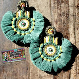 Miss Mermaid Earrings - Teal