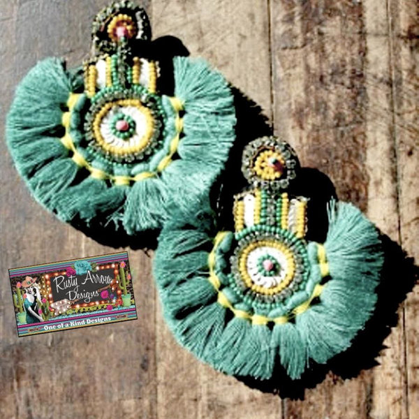 Miss Mermaid Earrings - Teal