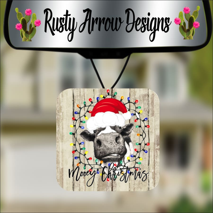 Mooey Christmas Square Air Freshener