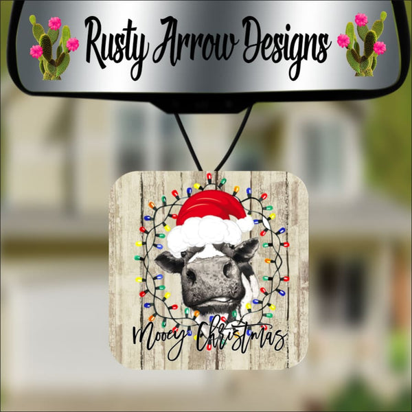 Mooey Christmas Square Air Freshener - Air Freshener