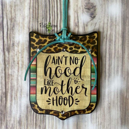 Mom Life Rear View Mirror Charm, Bag Tag, or Christmas Ornament