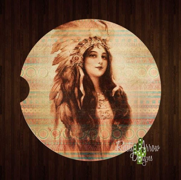 Native Gypsy Set of 2 Car Coasters - Car Coasters