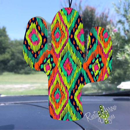 Buffalo Plaid with Lights Cactus Air Freshener