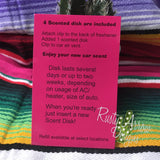 Neon Serape Cactus Car Vent Clip
