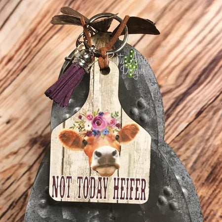 Love Me some Jesus Livestock Ear Tag Key Chain